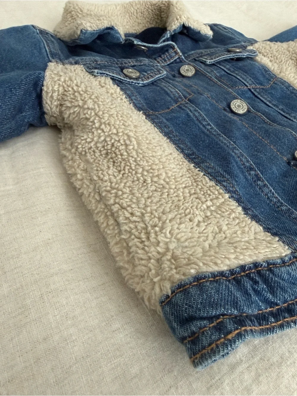 Baby Gap Sherpa Heart Icon Denim Jacket